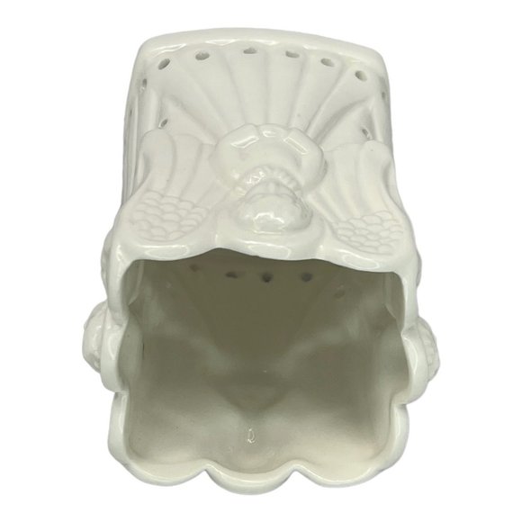 Porcelain Angel Candle Holder Designed by Carolina Handcrafted in Japan 4" x 3" - Picture 5 of 8